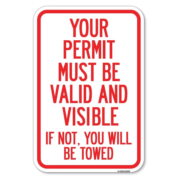 Safety Sign, 12 in Height, Aluminum, 18 in Length, 22693